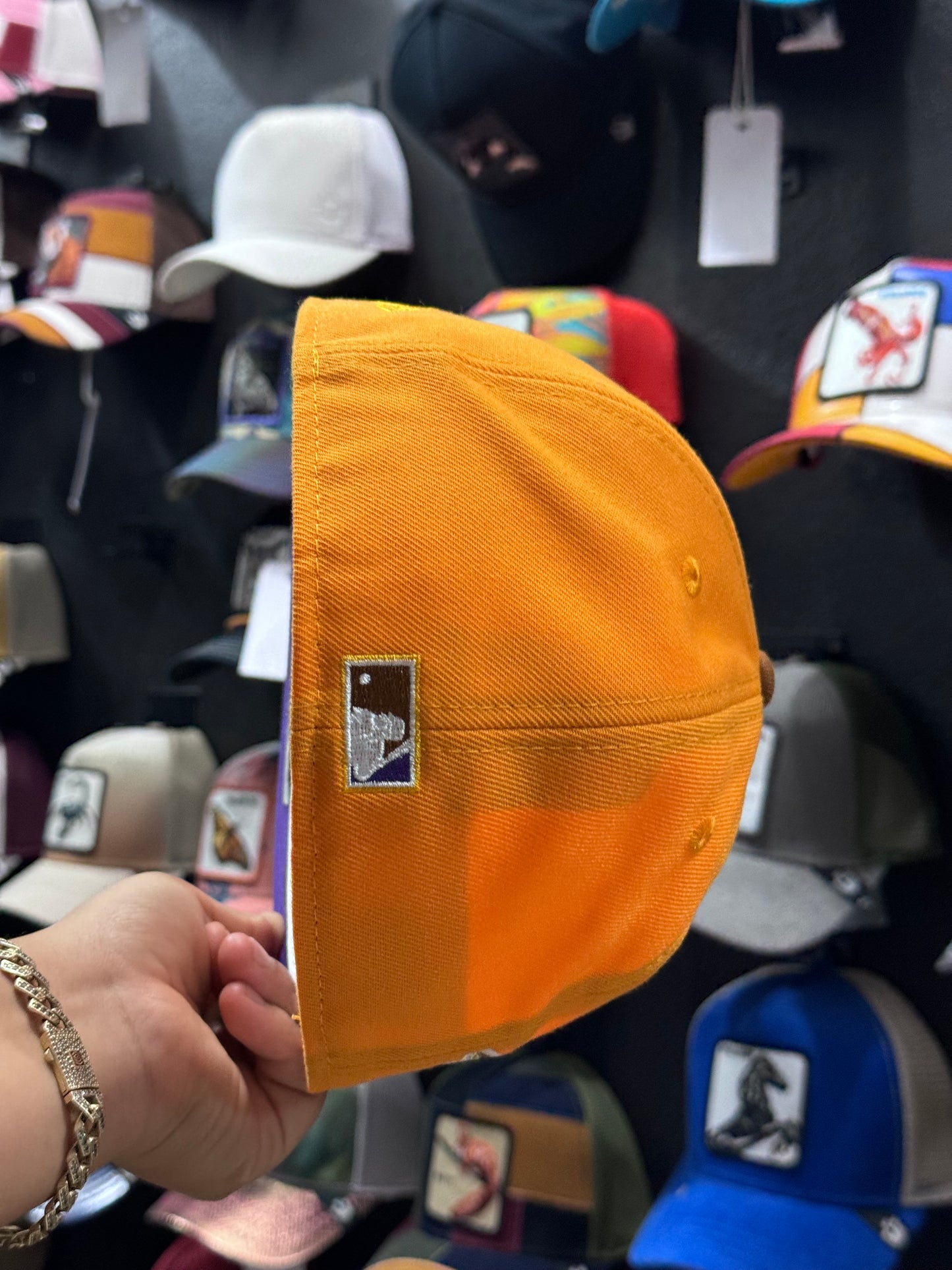 New Era Toronto Blue Jays 25th Anniversary Bourbon Tangerine Prime Edition 59Fifty Fitted Hat 7